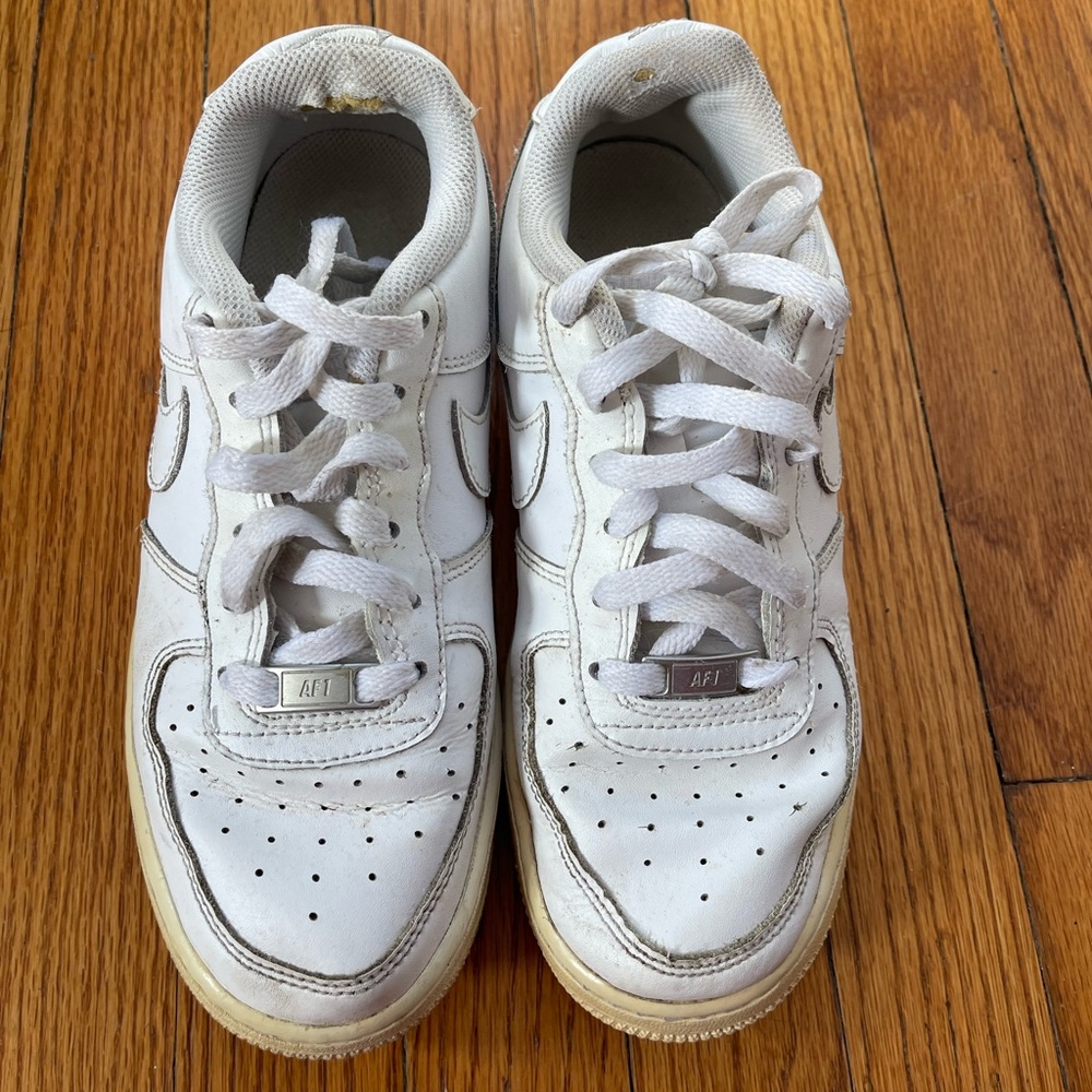 Nike Air Force Ones White Sneakers Size 6Y